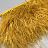 Перья натуральные, горчично-желтые, 11 см
