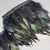 Перья натуральные, зеленовато- черные, 15 см