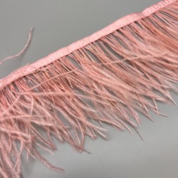 Перья натуральные, кораллово-розовые, 9 см