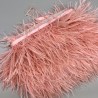 Перья натуральные, кораллово-розовые, 9 см
