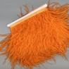 Перья натуральные, ярко-оранжевые, 11 см