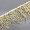 Перья натуральные, бледно-желтые , 9 см