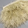 Перья натуральные, бледно-желтые , 9 см