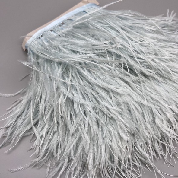 Перья натуральные, светло-бирюзовые, 11 см