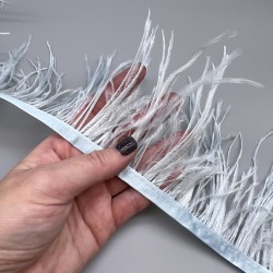 Перья натуральные, светло-бирюзовые, 11 см