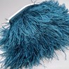 Перья натуральные, темно-бирюзовые,11 см