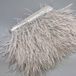 Перья натуральные, светлый бежевый, 9 см