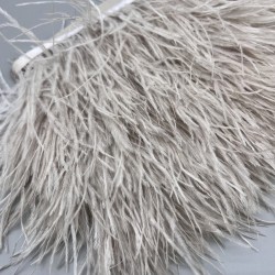 Перья натуральные, светлый бежевый, 9 см