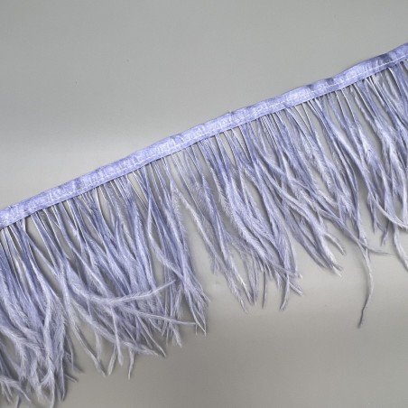 Перья натуральные, сиреневые, 9 см