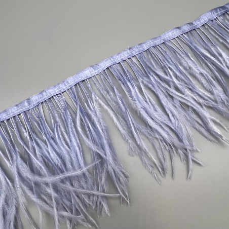 Перья натуральные, сиреневые, 9 см