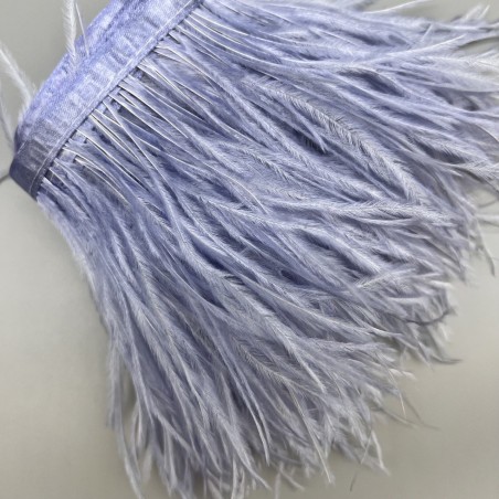 Перья натуральные, сиреневые, 9 см