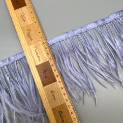 Перья натуральные, сиреневые, 9 см