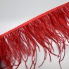 Перья натуральные, ярко-красные, 11 см
