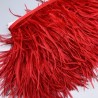 Перья натуральные, ярко-красные, 11 см