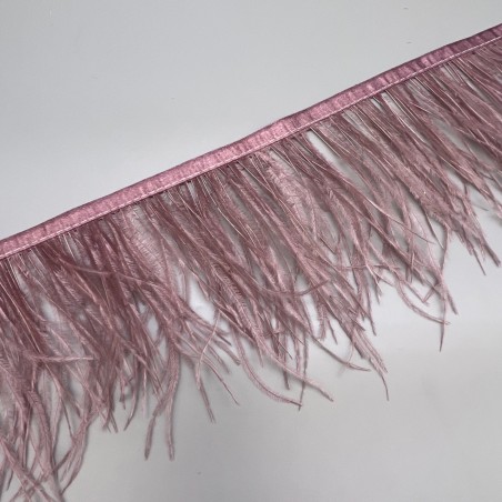 Перья натуральные, брусничные, 9 см