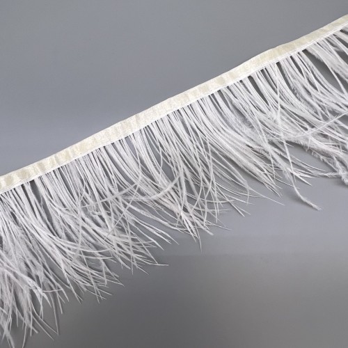 Перья натуральные, экрю, 11 см
