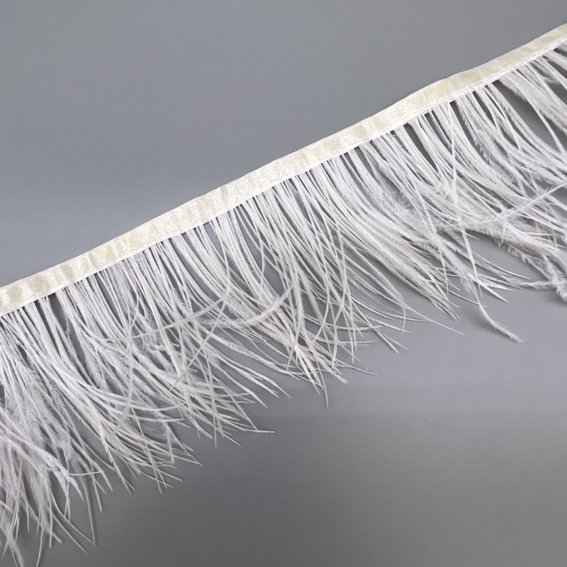 Перья натуральные, экрю, 11 см