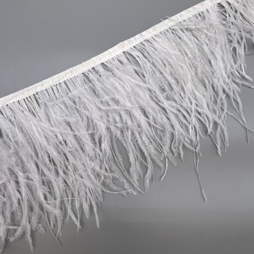 Перья натуральные, молочные, 11 см