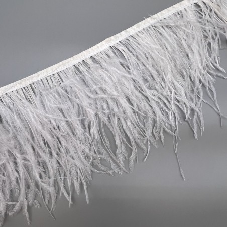 Перья натуральные, молочные, 11 см