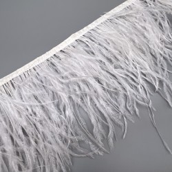 Перья натуральные, молочные, 11 см