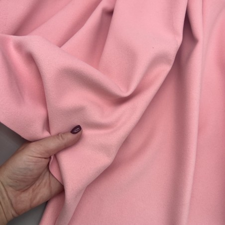 Ткань пальтовая, карамельный розовый