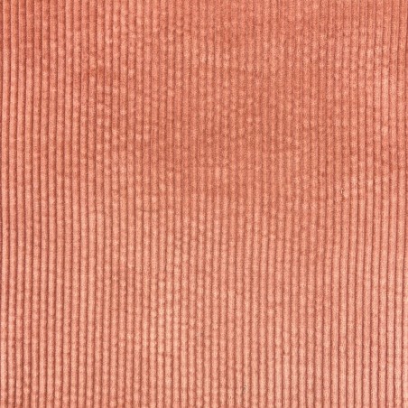 Ткань вельвет для одежды, хлопковый, коралловый
