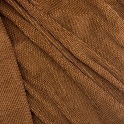 Ткань вельвет для одежды, хлопковый, рыжий