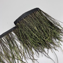 Перья натуральные, блестящий зеленый, 15 см