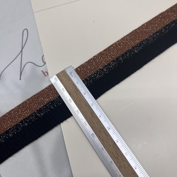 Лампасы трикотажные для шитья, с люрексом, 3 см