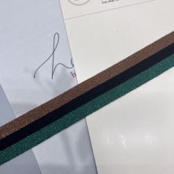 Лампасы трикотажные для шитья, с люрексом, 3 см