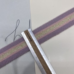 Лампасы трикотажные для шитья, пушистые, с люрексом, 3 см