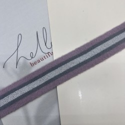 Лампасы трикотажные для шитья, пушистые, с люрексом, 3 см