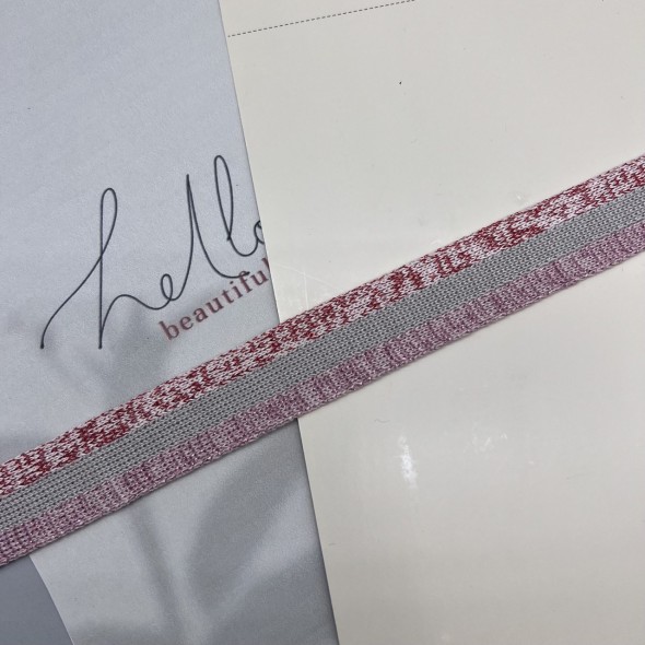 Лампасы трикотажные для шитья, с люрексом, 2.5 см