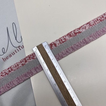 Лампасы трикотажные для шитья, с люрексом, 2.5 см