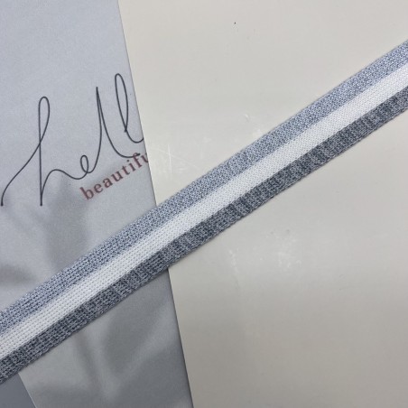 Лампасы трикотажные для шитья, с люрексом, 2.5 см