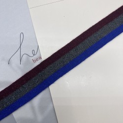 Лампасы трикотажные для шитья, с люрексом, 3,5 см