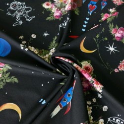 Трикотаж с космическим принтом