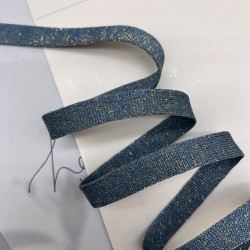Лампасы трикотажные кругловязанные с люрексом , 1.3 см
