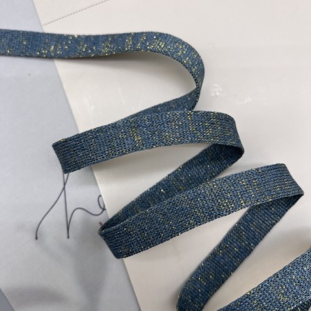 Лампасы трикотажные кругловязанные с люрексом , 1.3 см