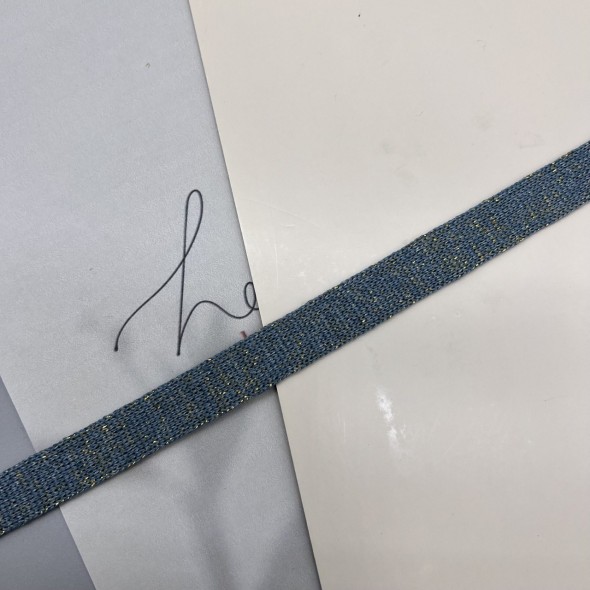 Лампасы трикотажные кругловязанные с люрексом , 1.3 см