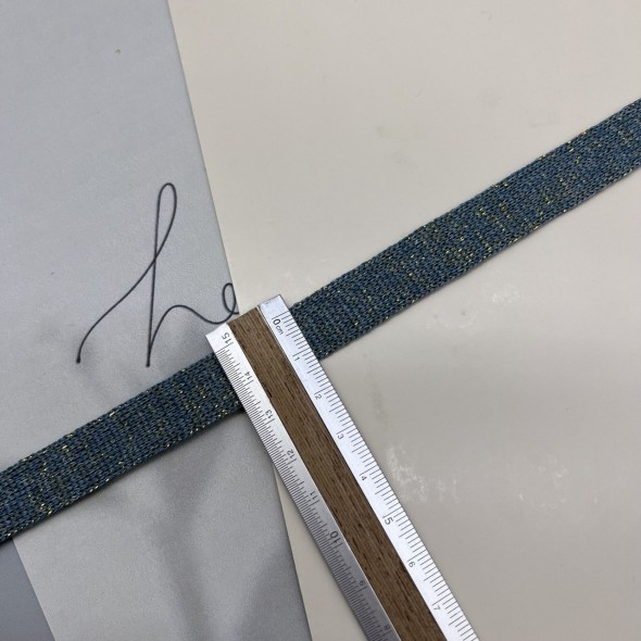 Лампасы трикотажные кругловязанные с люрексом , 1.3 см