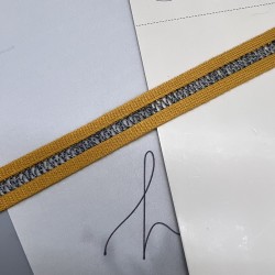 Лампасы трикотажные для шитья, с ажурной полоской, 1.7 см