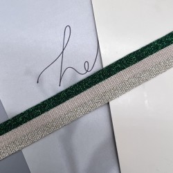 Лампасы трикотажные для шитья, с люрексом, 2,5 см