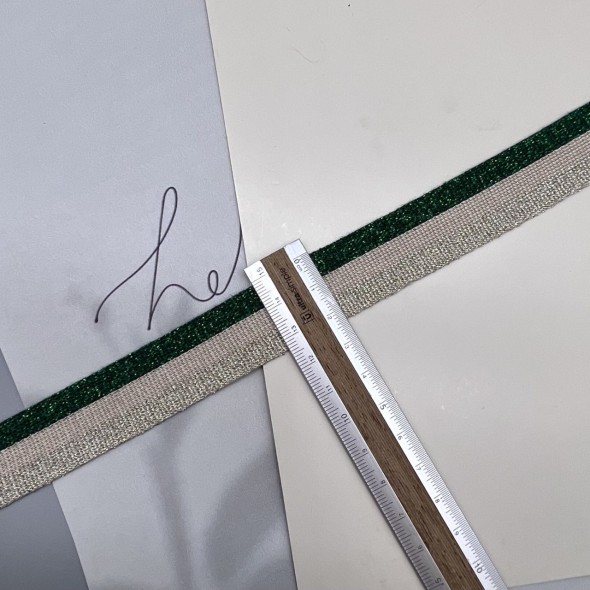 Лампасы трикотажные для шитья, с люрексом, 2,5 см