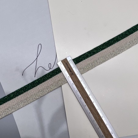 Лампасы трикотажные для шитья, с люрексом, 2,5 см