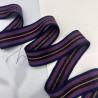 Лампасы трикотажные полосатые с матовым блеском, 2.5 см