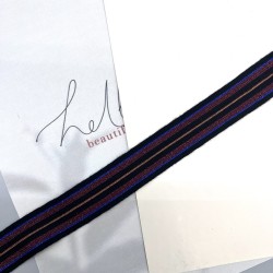 Лампасы трикотажные полосатые с матовым блеском, 2.5 см