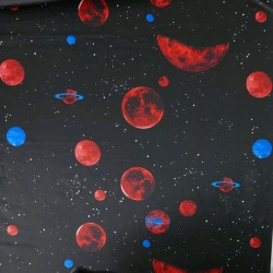 Трикотаж с принтом планеты