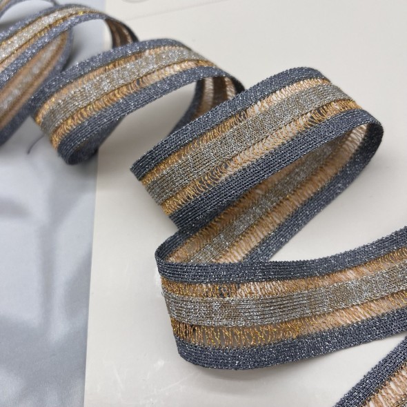 Лампасы трикотажные ажурные, 3 см