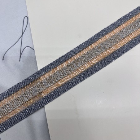 Лампасы трикотажные ажурные, 3 см